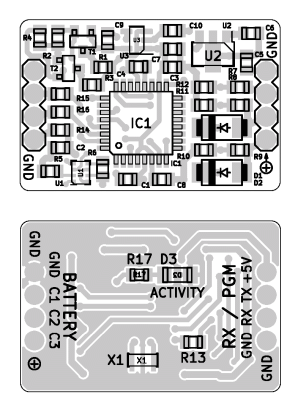 JETI LiXXX Vario with BMP280 ver. 1.2 - Layout