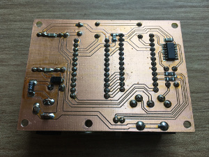 USB to MIDI converter - PCB bottom side